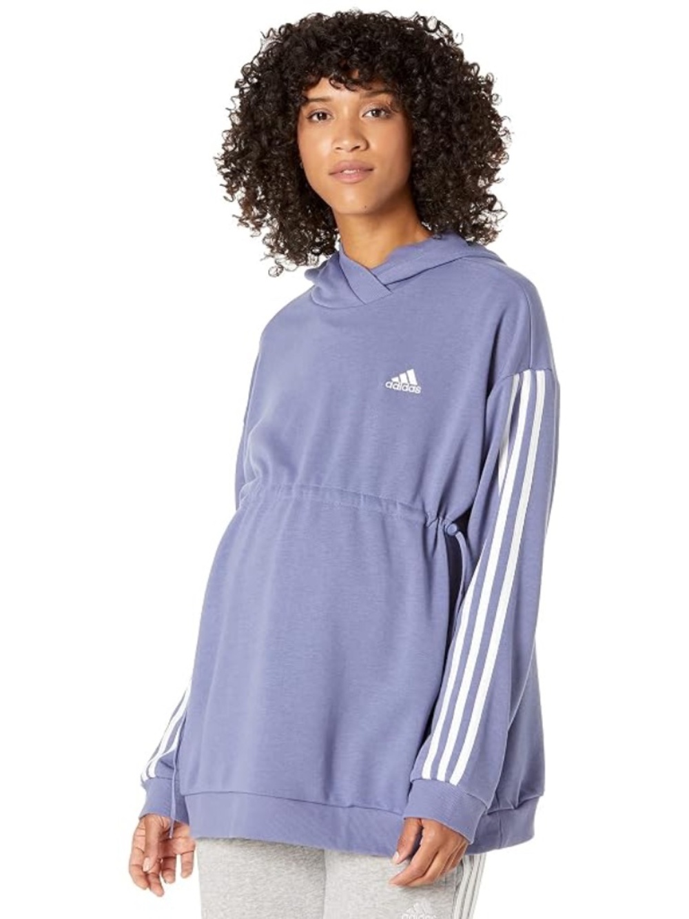 Adidas Cotton 3-Stripes Maternity Hoodie size large